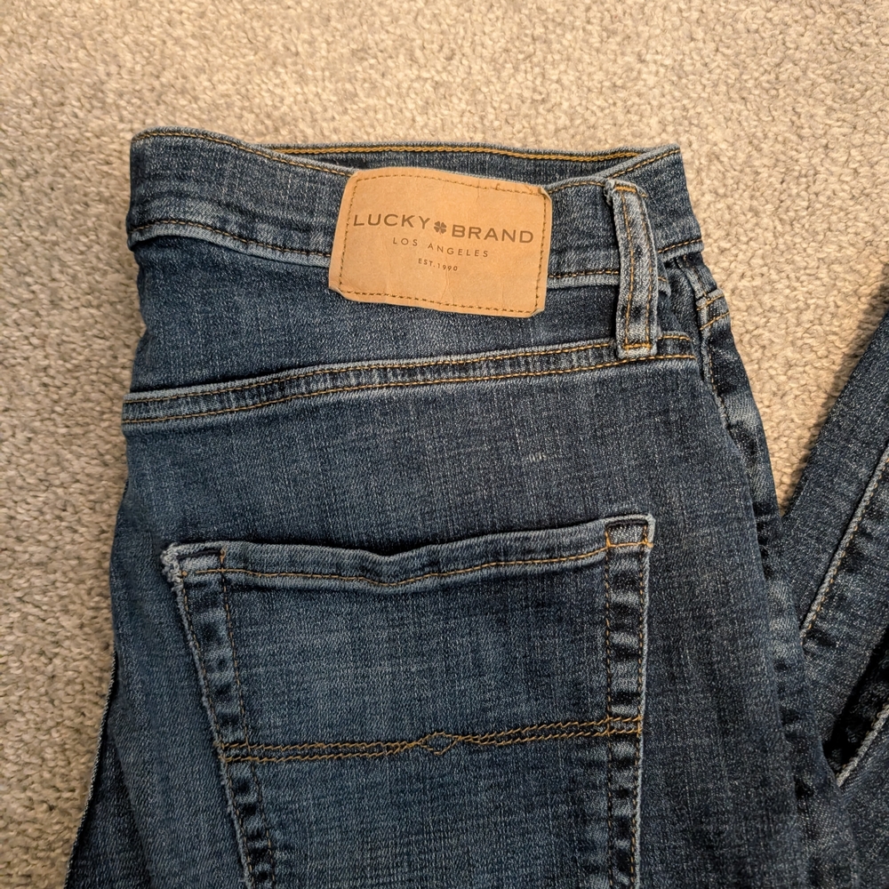 Lucky Brand Men's Dark Blue Straight Jeans - Picture 3 of 7
